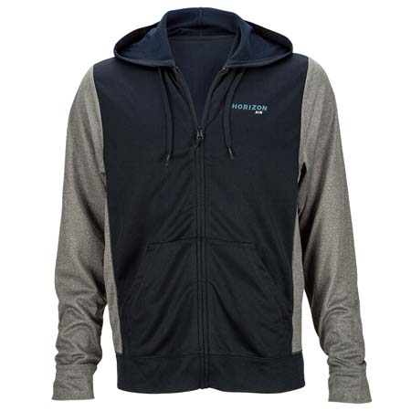 Horizon Air Mens Clique Helsa Colorblock Full Zip Sweatshirt