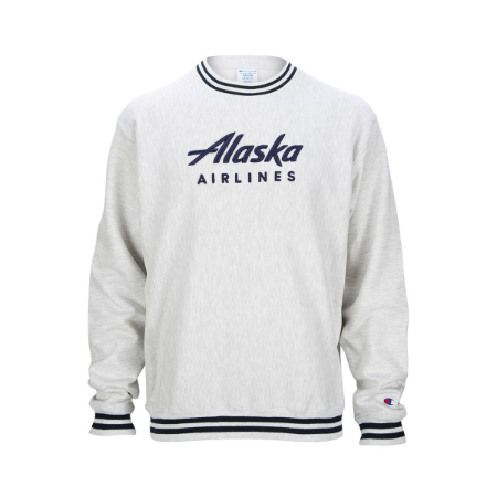 AS Unisex Champion Reverse Weave Sweatshirt with Blue Trim