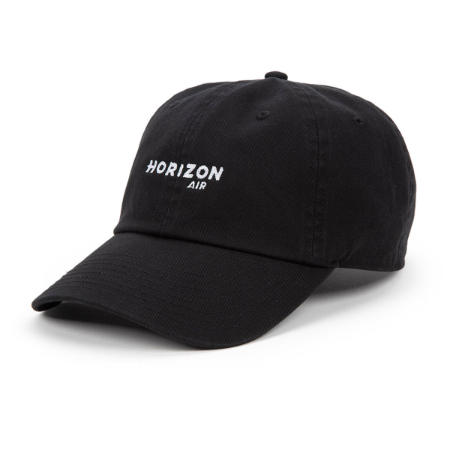 Horizon Air Pigment Dyed Black Cap
