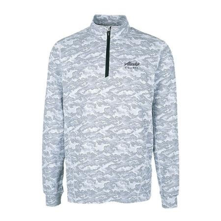 Alaska Airlines Traverse Eco Camo 1/4 Zip Men's Pullover